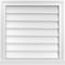 Ekena Millwork Vertical Surface Mount PVC Gable Vent w/ 2"W x 2"H , Brickmould Sill Frame, 24"W x 24"H GVPVE24X2403SN - alternate 1